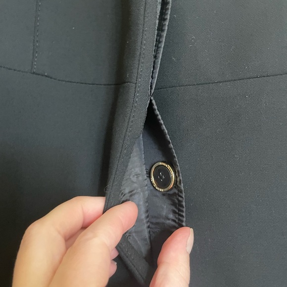 Karen Millen Classic Black Sleeveless Collared Blazer Dress - Picture 8 of 11